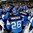 MINSK, BELARUS - MAY 24: Team Finland celebrates after a 3-0 victory over Team Czech Republic during semifinal round action at the 2014 IIHF Ice Hockey World Championship. (Photo by Richard Wolowicz/HHOF-IIHF Images)

